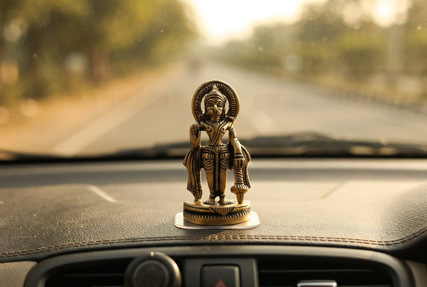 Small Brass Idols for Car Dashboard and Travel