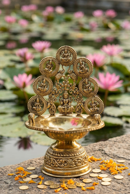 Diwali brass statues collection