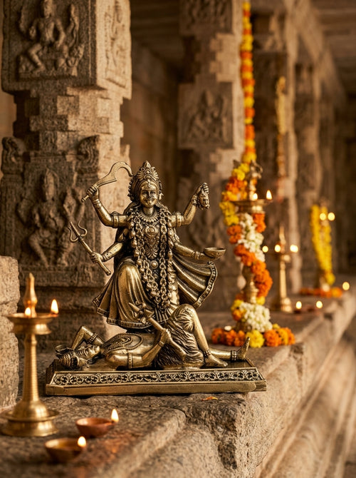 Navratri brass statues collection