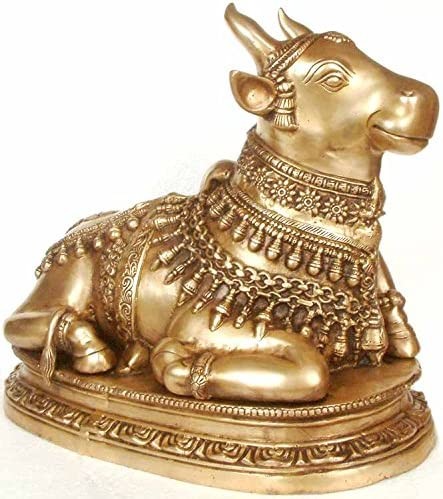 16" Nandi Brass Statue Handmade