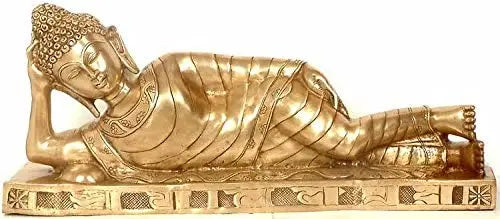 12" The Final Nirvana of the Blessed One In Brass | Handmade | Made In India
