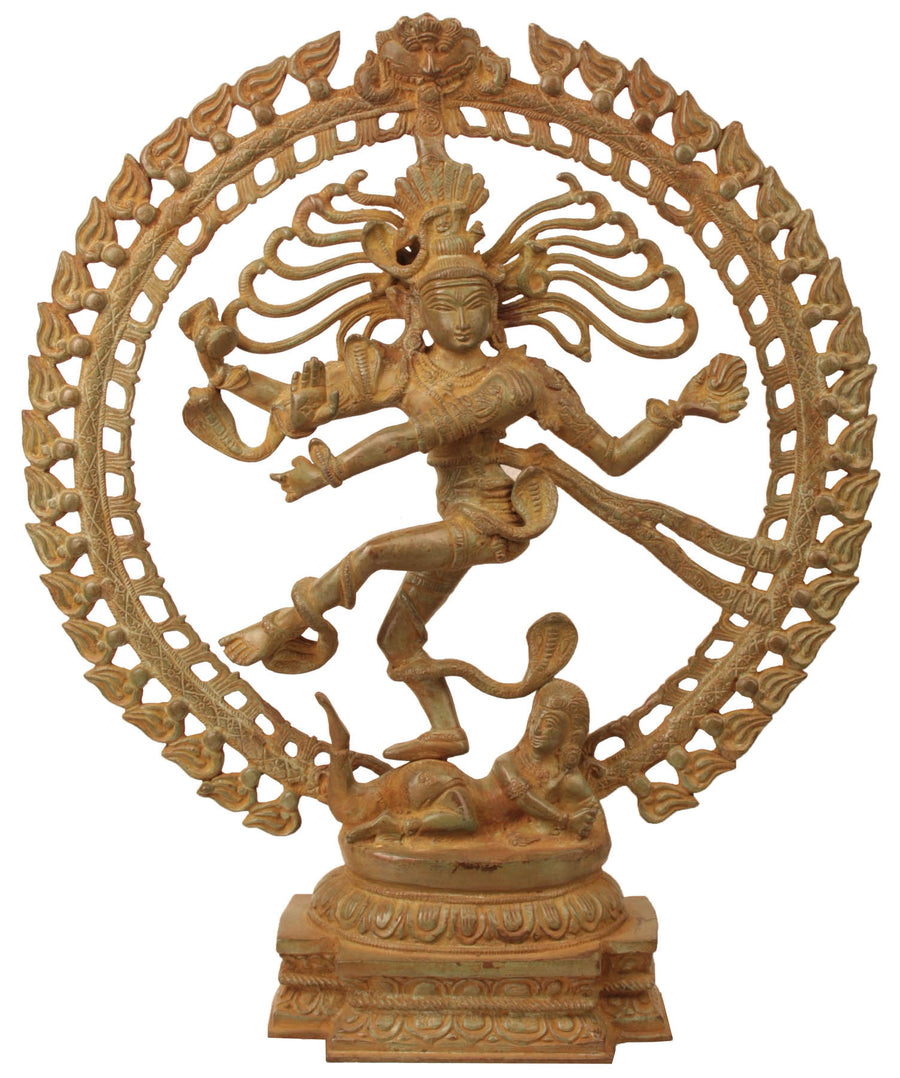 20" Handmade Nataraja Brass Statue - King of Dancers Sculpture