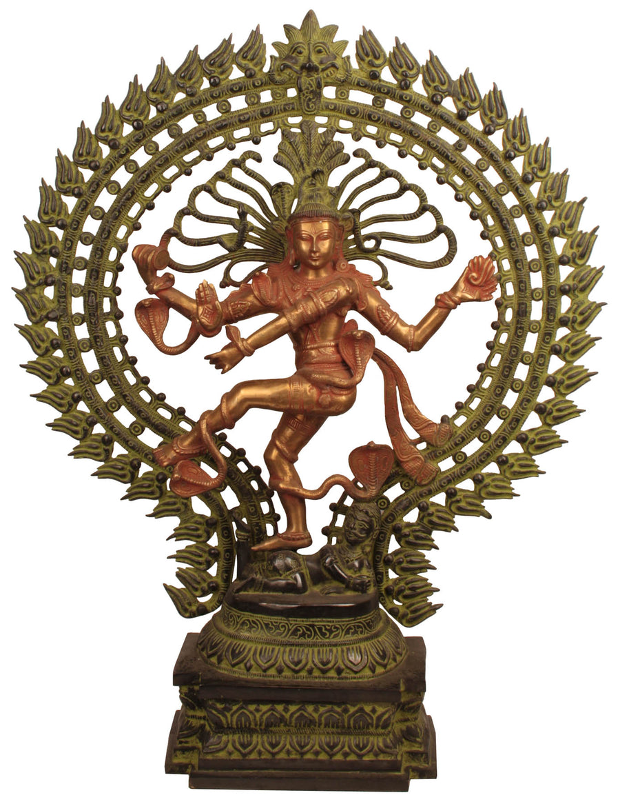 28" Large Nataraja Brass Statue - The King of Dancers Handmade