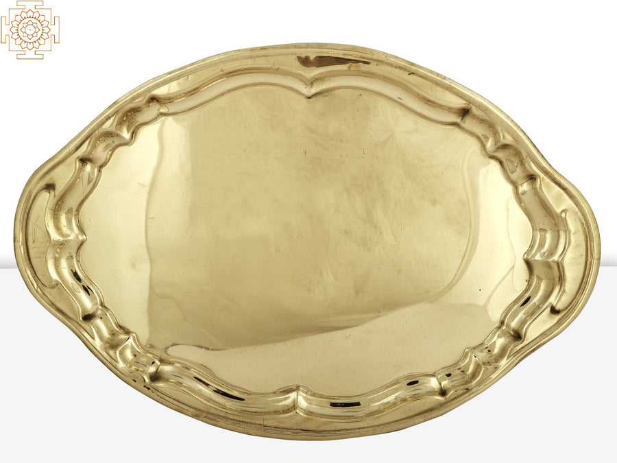Handmade Traditional Brass Decorative Tray