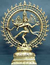 17" Nataraja Brass Statue Handmade