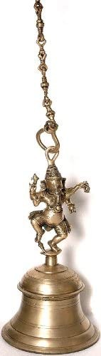 59" Large Brass Ganapati Bell Statue Handmade