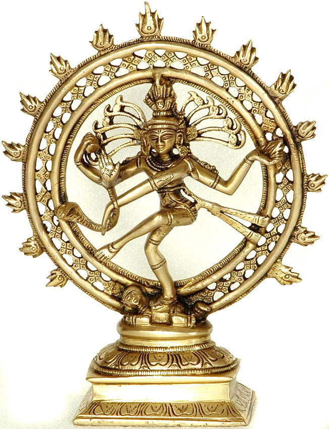 9" Nataraja Handmade Brass Statue for Home Pooja