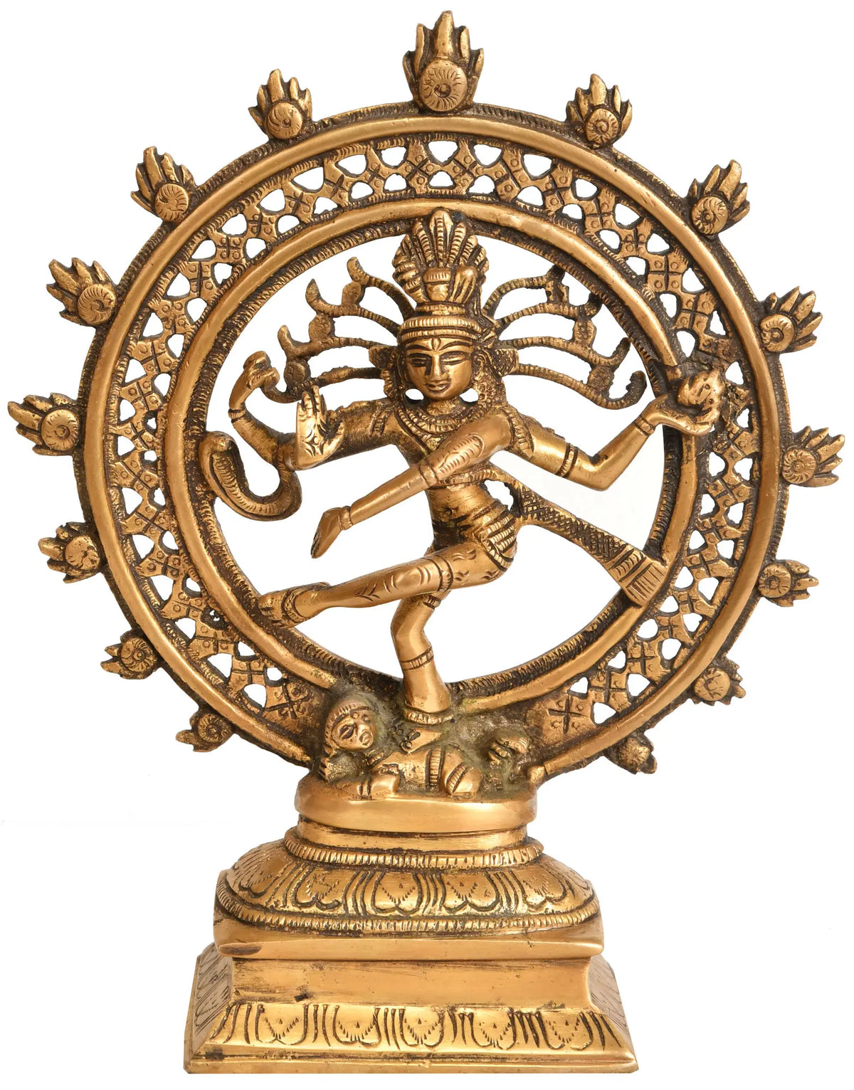 8" Nataraja Brass Statue | Handmade | Made in India