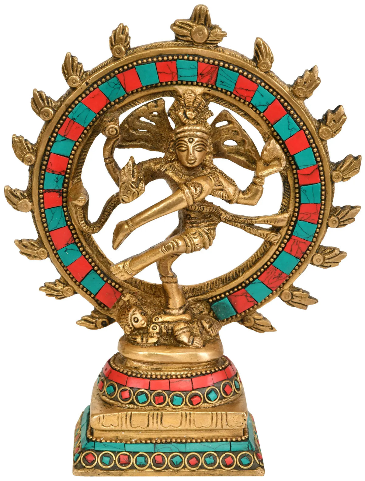 6" Nataraja Sculpture in Brass | Handmade | Made in India