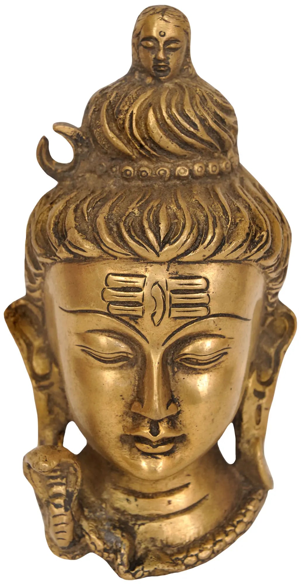 6" Three Adventures of Lord Shiva in Brass | Handmade | Made in India