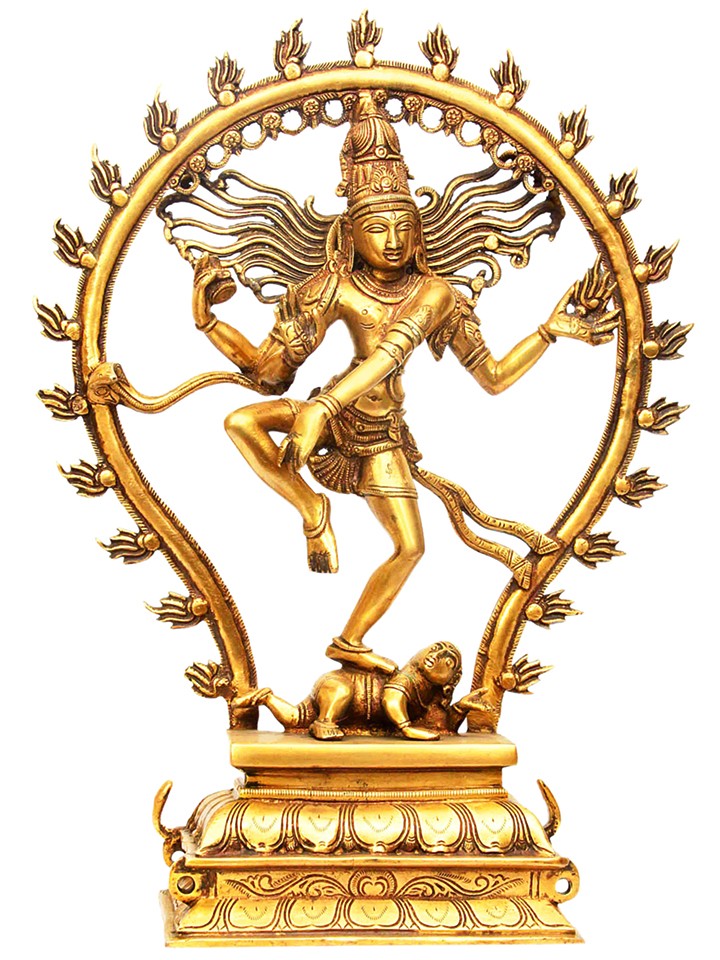 16" Nataraja Brass Statue - Cosmic Dancer Handmade Idol