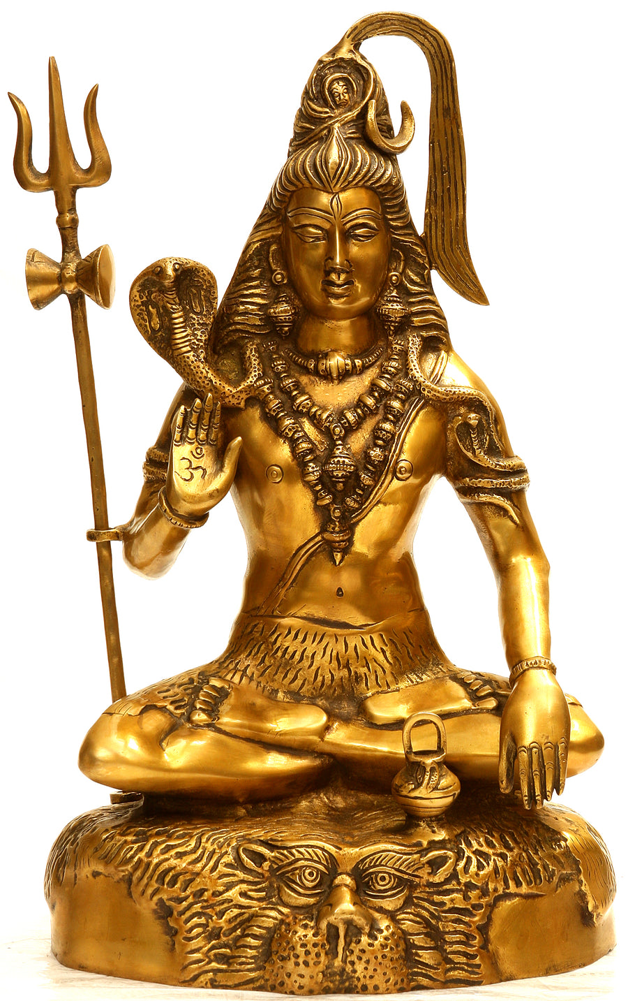 18" Handmade Gangadhara Shiva Brass Statue