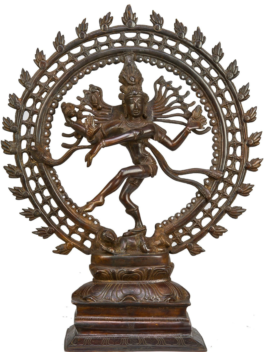 17" Realizing Ultimate Reality Brass Statue Handmade