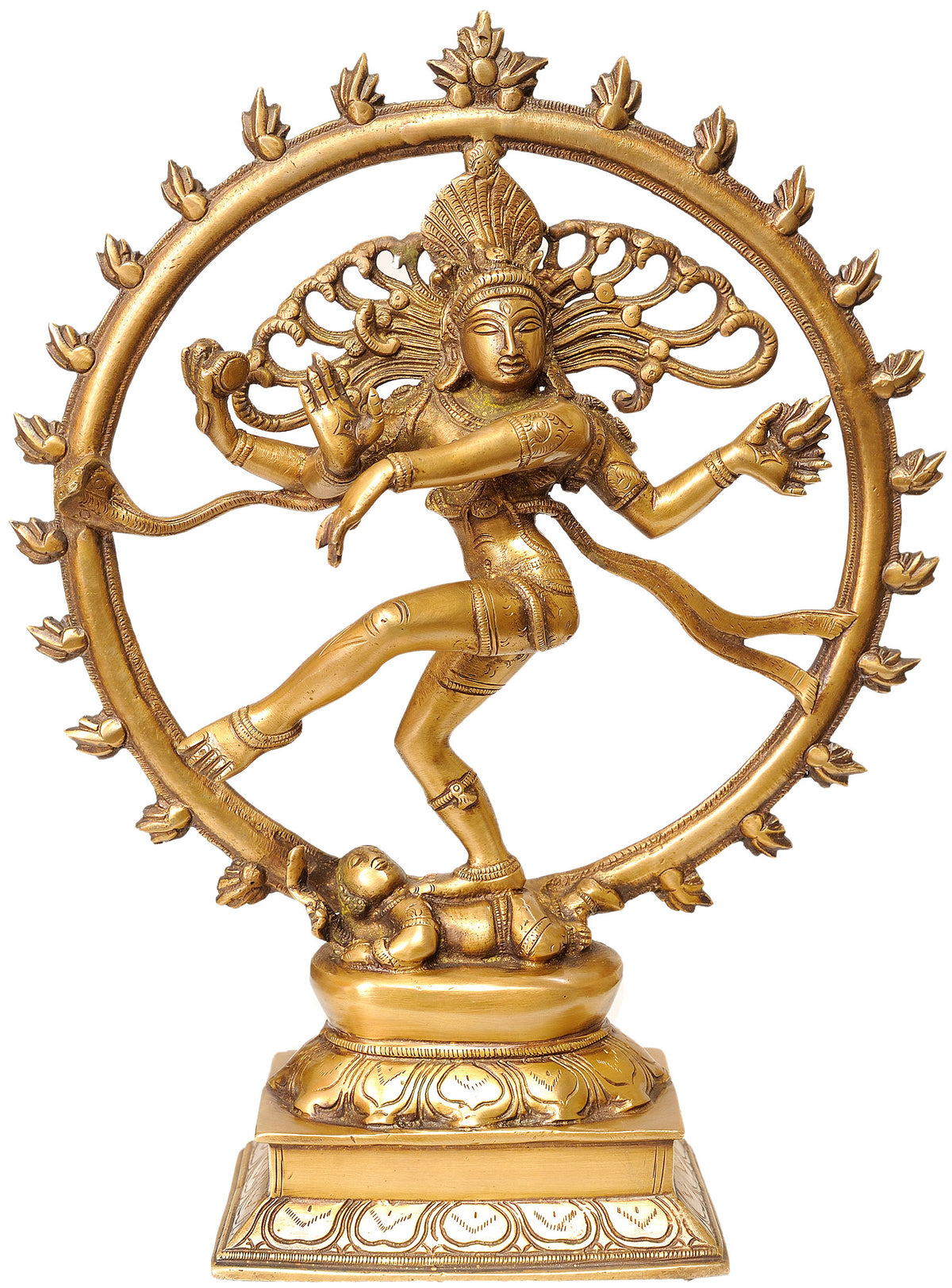 13" Handmade Brass Nataraja Statue - King of Dancers