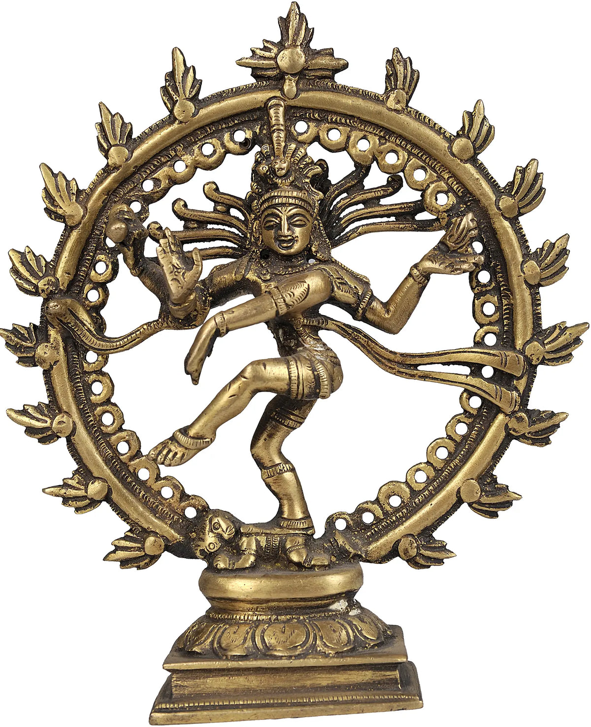 6" Brass Nataraja Statue | Handmade | Made in India