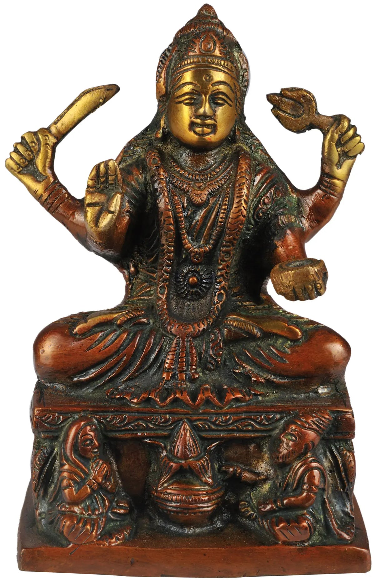 5" Santoshi Mata In Brass | Handmade | Made In India