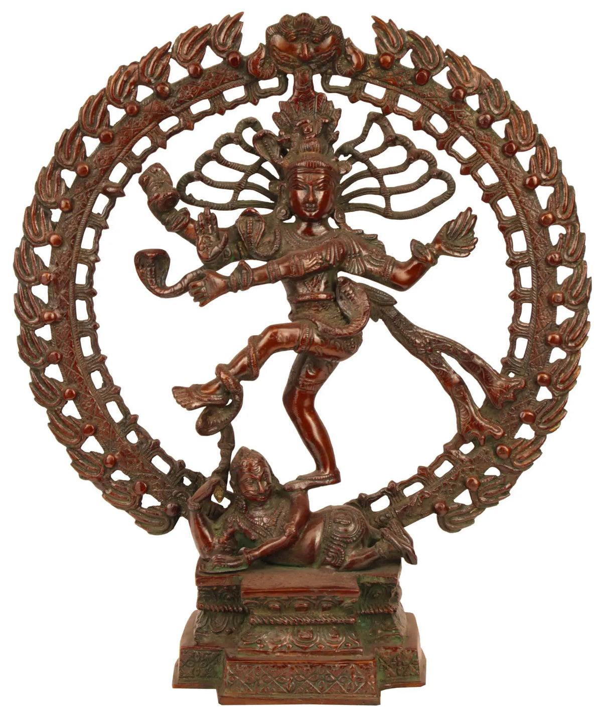 17" Lord Shiva as Nataraja In Brass | Handmade | Made In India