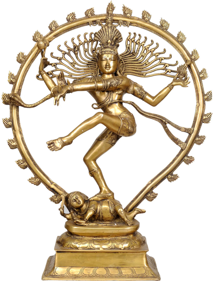 34" Large Nataraja Brass Statue Handmade