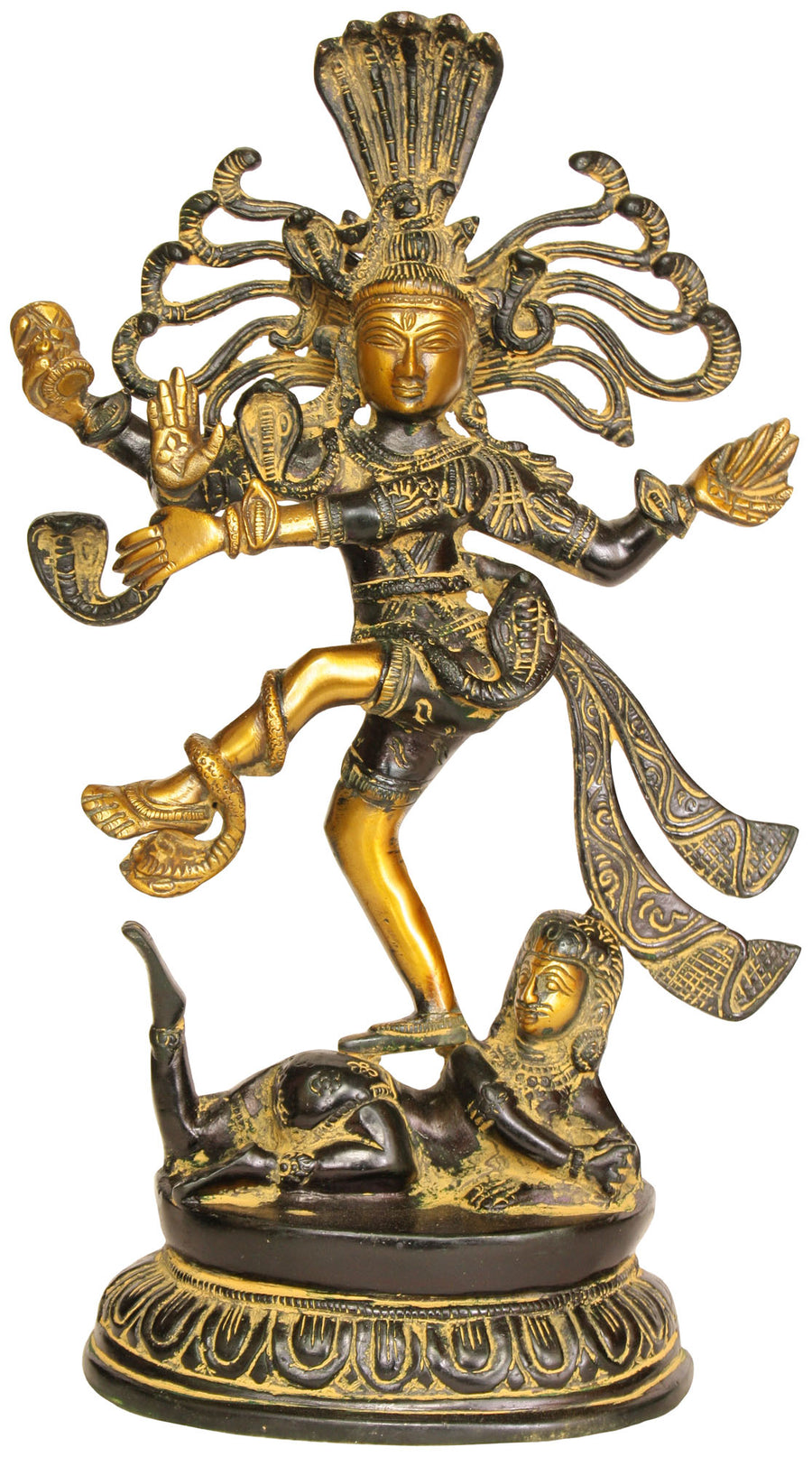 14" Nataraja Handmade Brass Statue for Home Decor