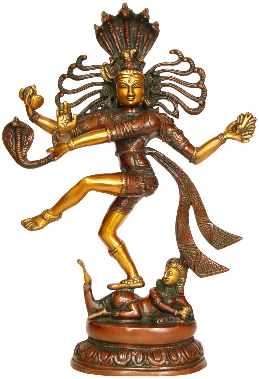 17" Handmade Lord Shiva Nataraja Brass Statue