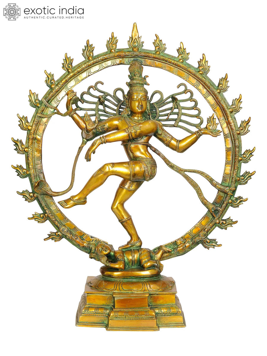 25" Shiva Nataraja Handmade Brass Statue