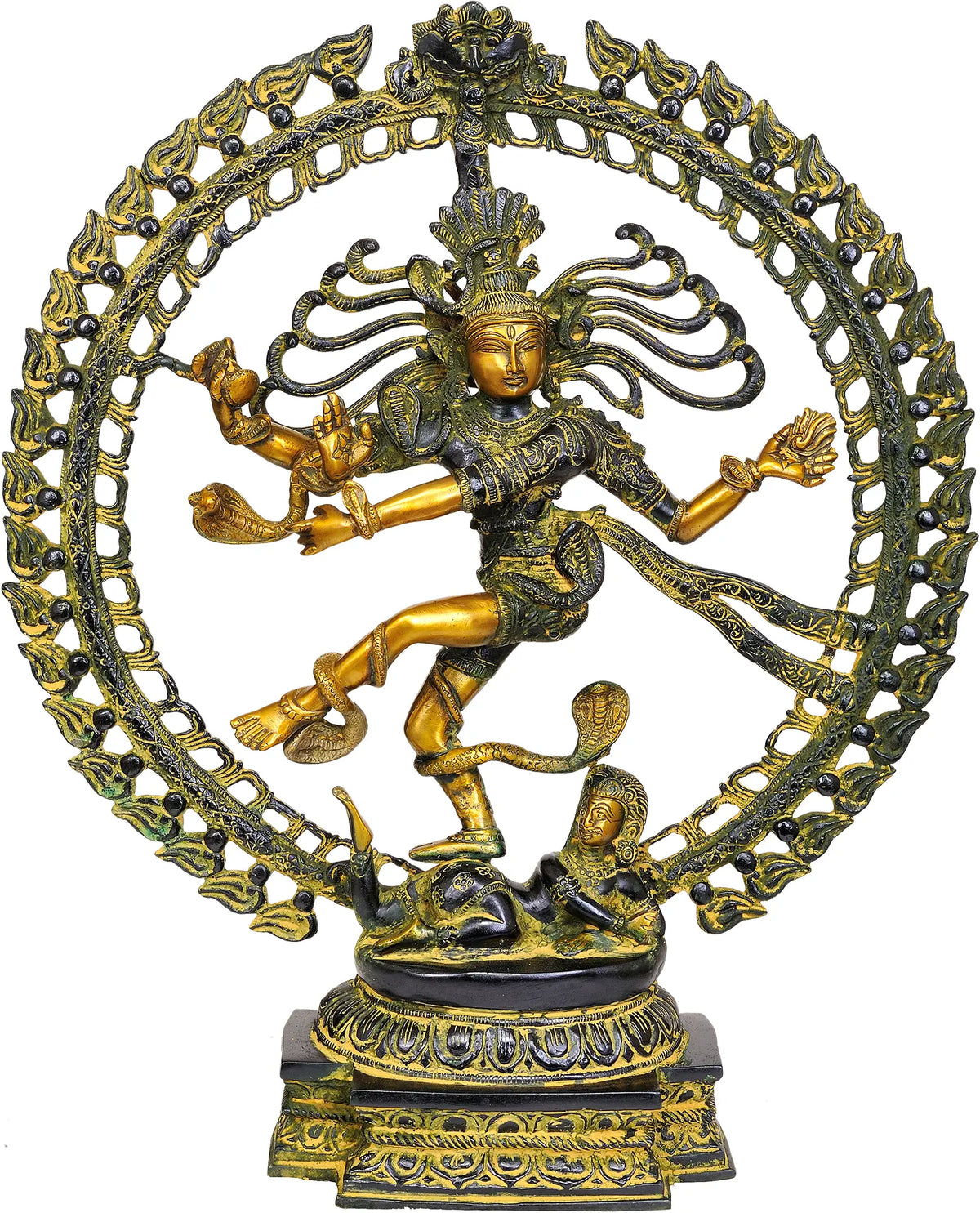 21" Nataraja In Brass | Handmade | Made In India