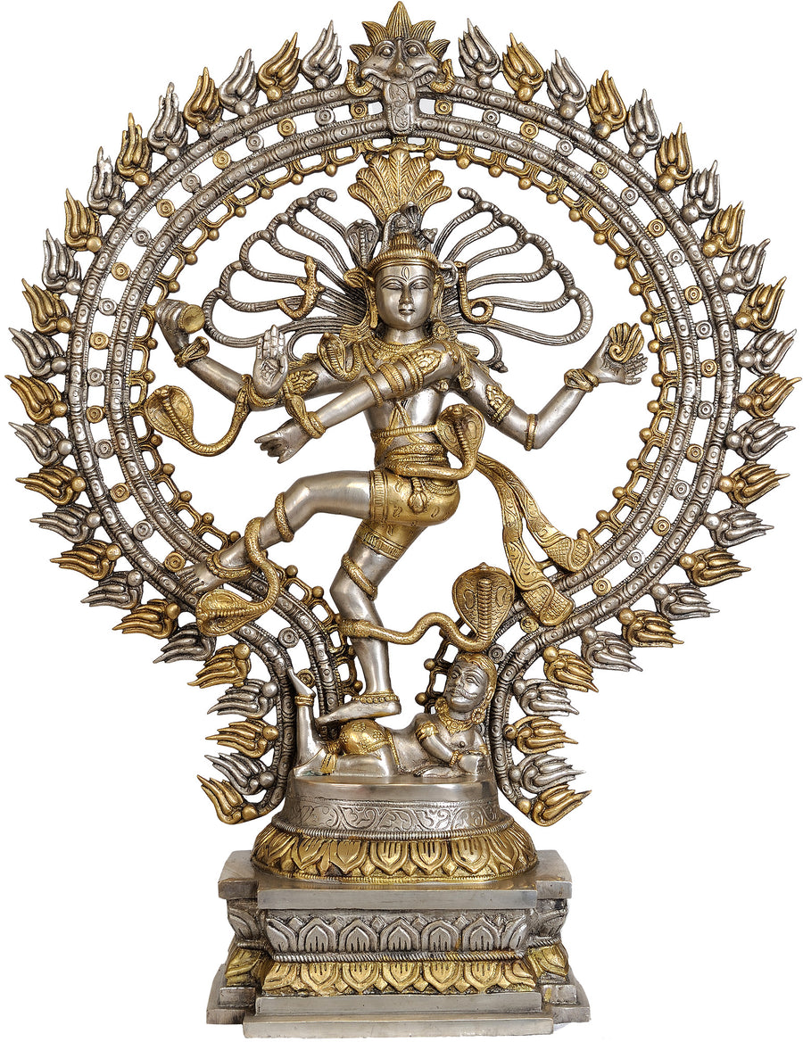 28" Nataraja Brass Statue Handmade Home Decor