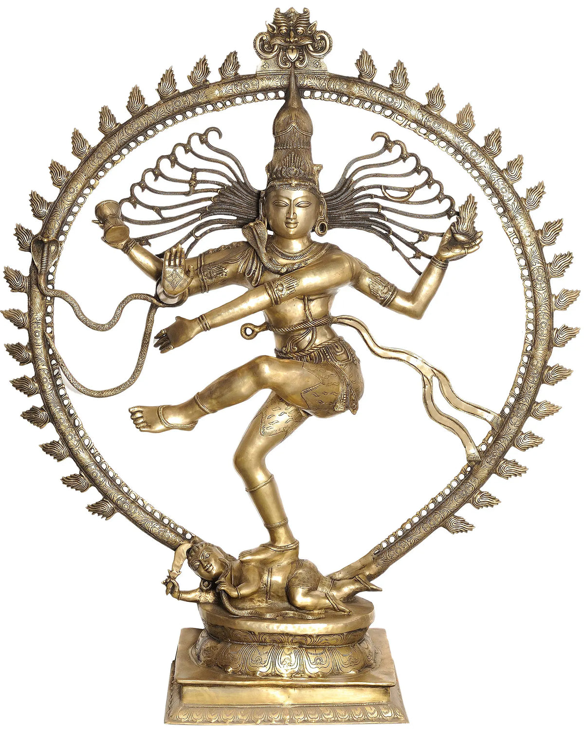 72" Large Size Nataraja (Large Statue) In Brass | Handmade | Made In India