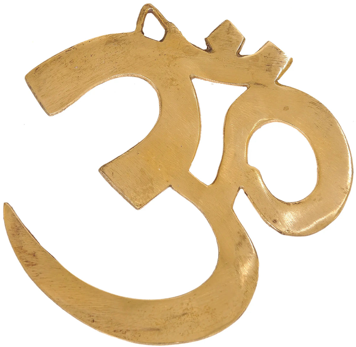 Small 7" Om Wall Hanging in Brass | Handmade | Made in India