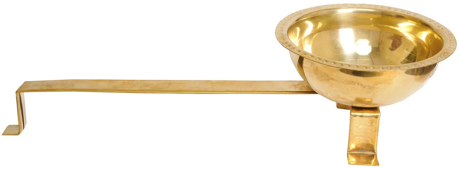 3" Handmade Brass Aarti Diya for Pooja