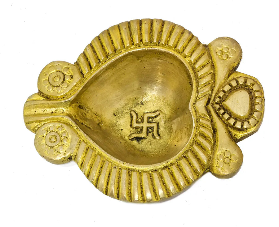 Small Brass Ritual Diya for Pooja