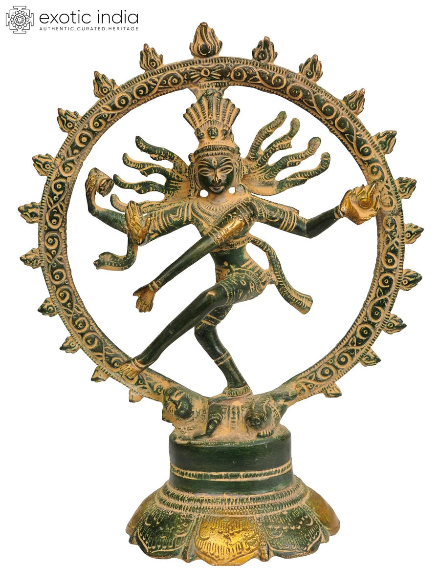 8" Nataraja Brass Statue Handmade