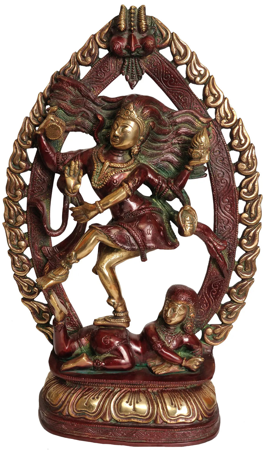 16" Dancing Shiva Handmade Brass Statue
