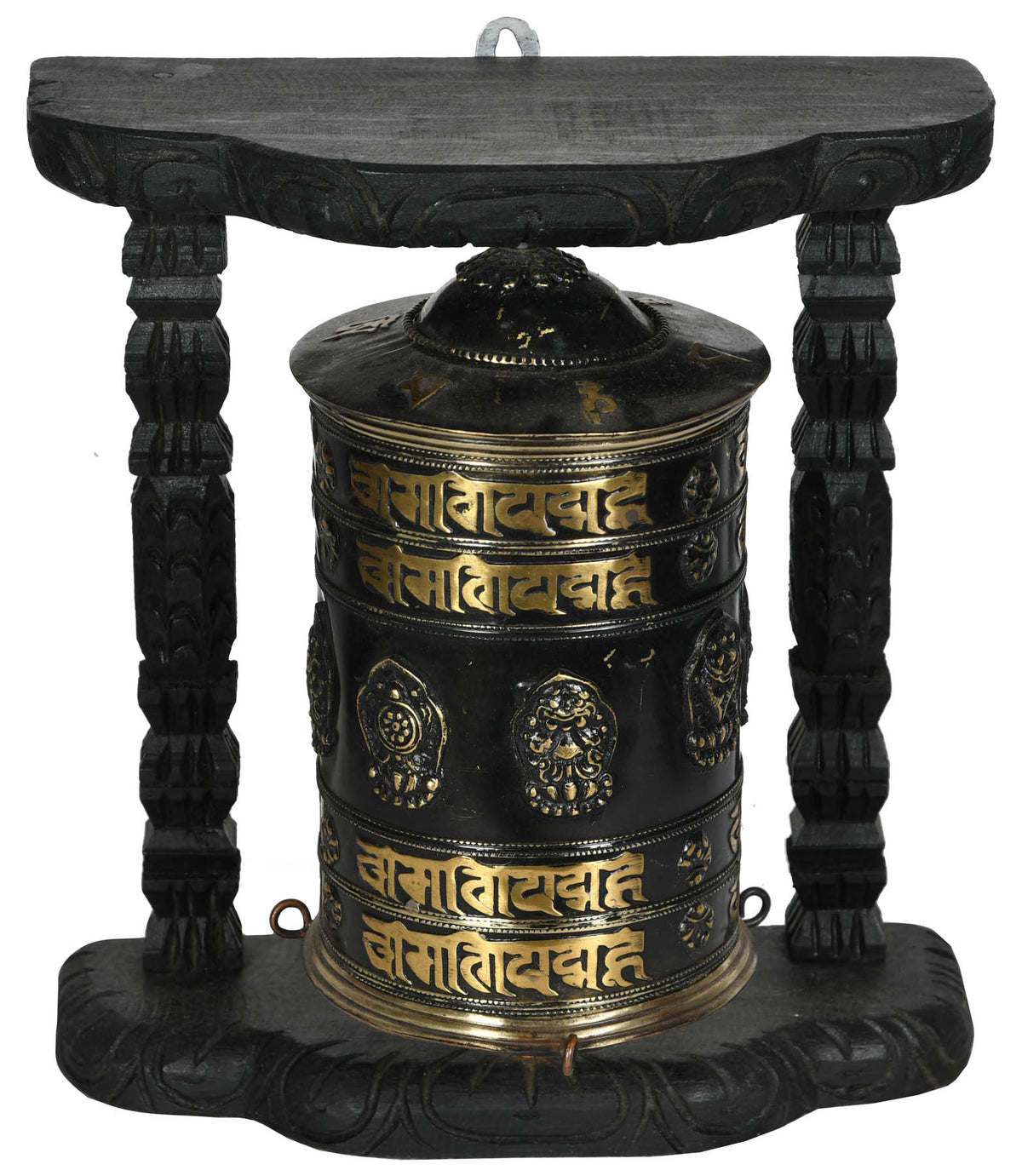 Tibetan Buddhist Enshrined Prayer Wheel (Made in Nepal)
