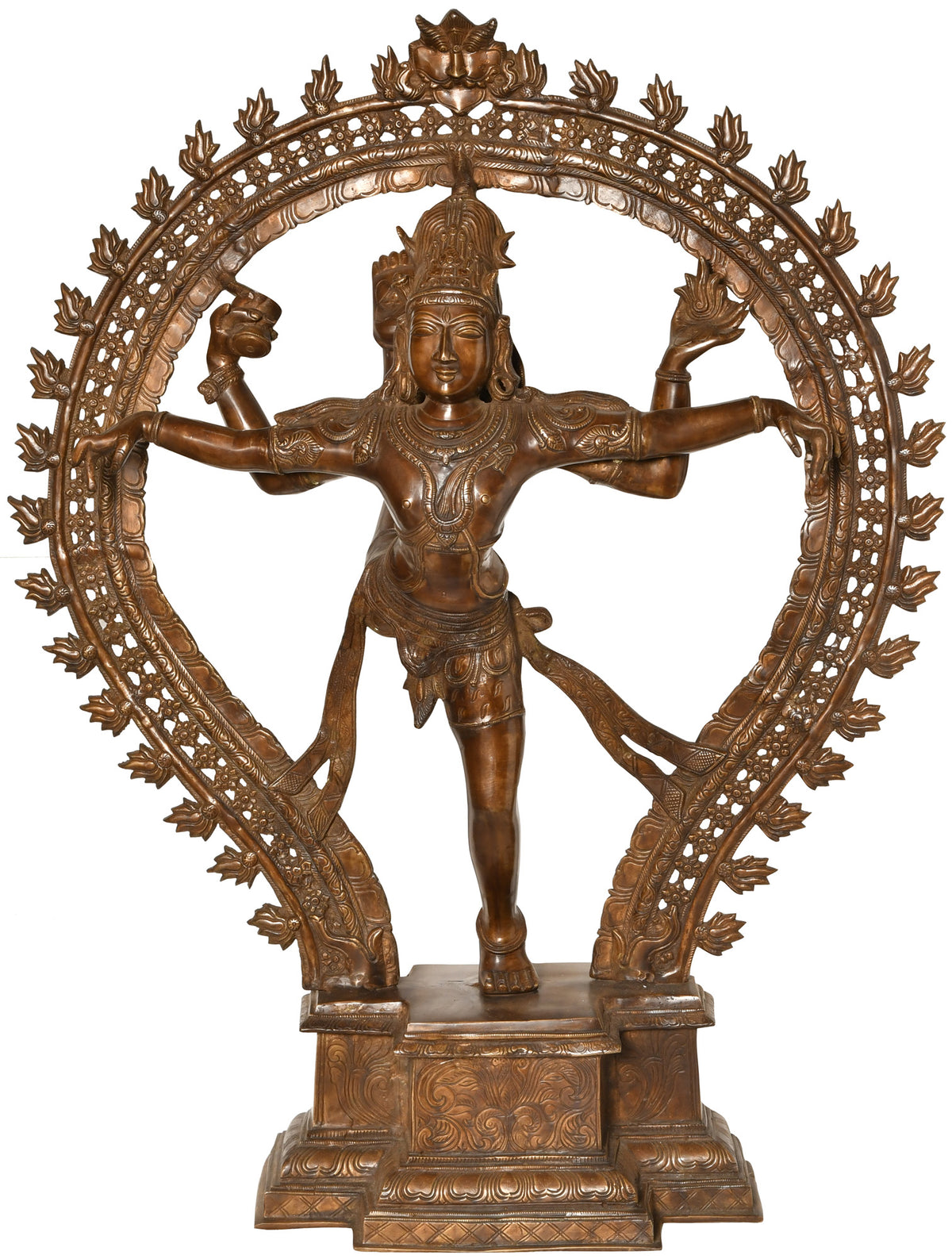 36" Large Size Urdhva Tandava In Brass | Handmade | Made In India