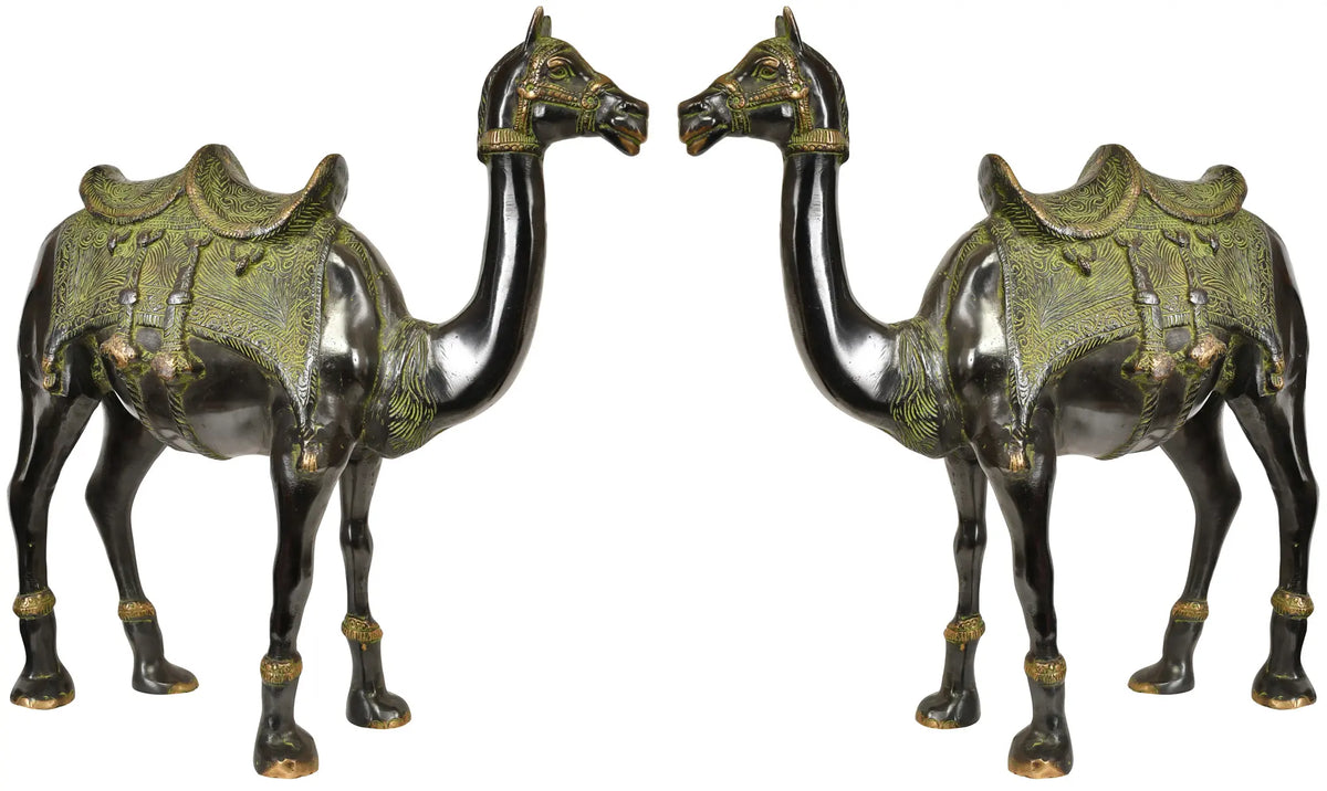Pair of Camel Figurines - The Ship of Desert
