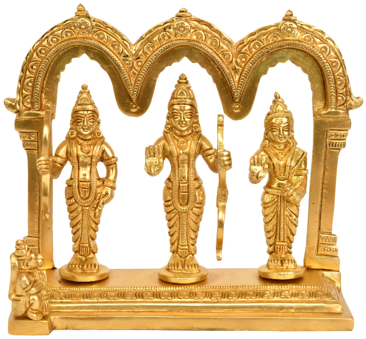 5" Rama Durbar Statue in Brass | Handmade | Made in India