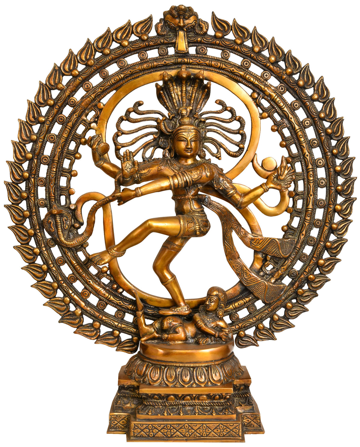 23" Nataraja in OM(AUM) In Brass | Handmade | Made In India