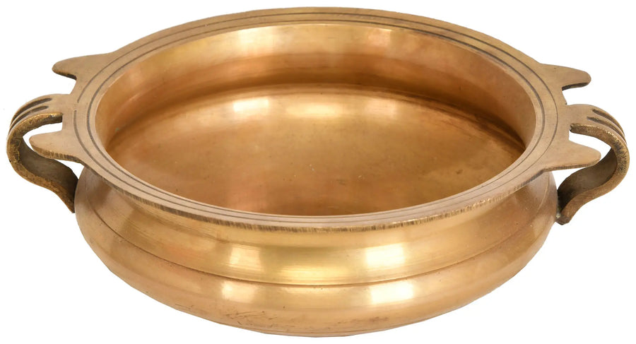 Urli Bowl Brass Traditional Cooking Pot for Home Decor