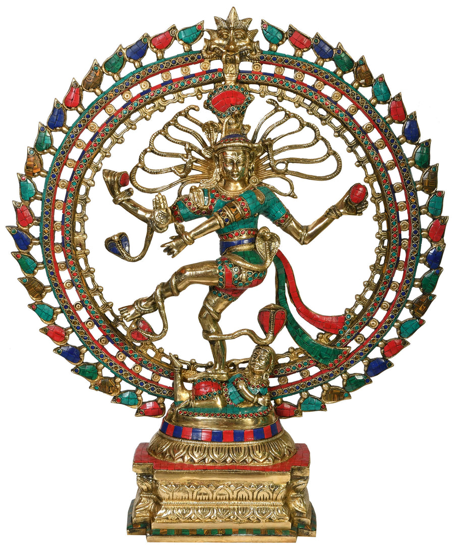 26" Nataraja Handmade Brass Statue for Home Decor