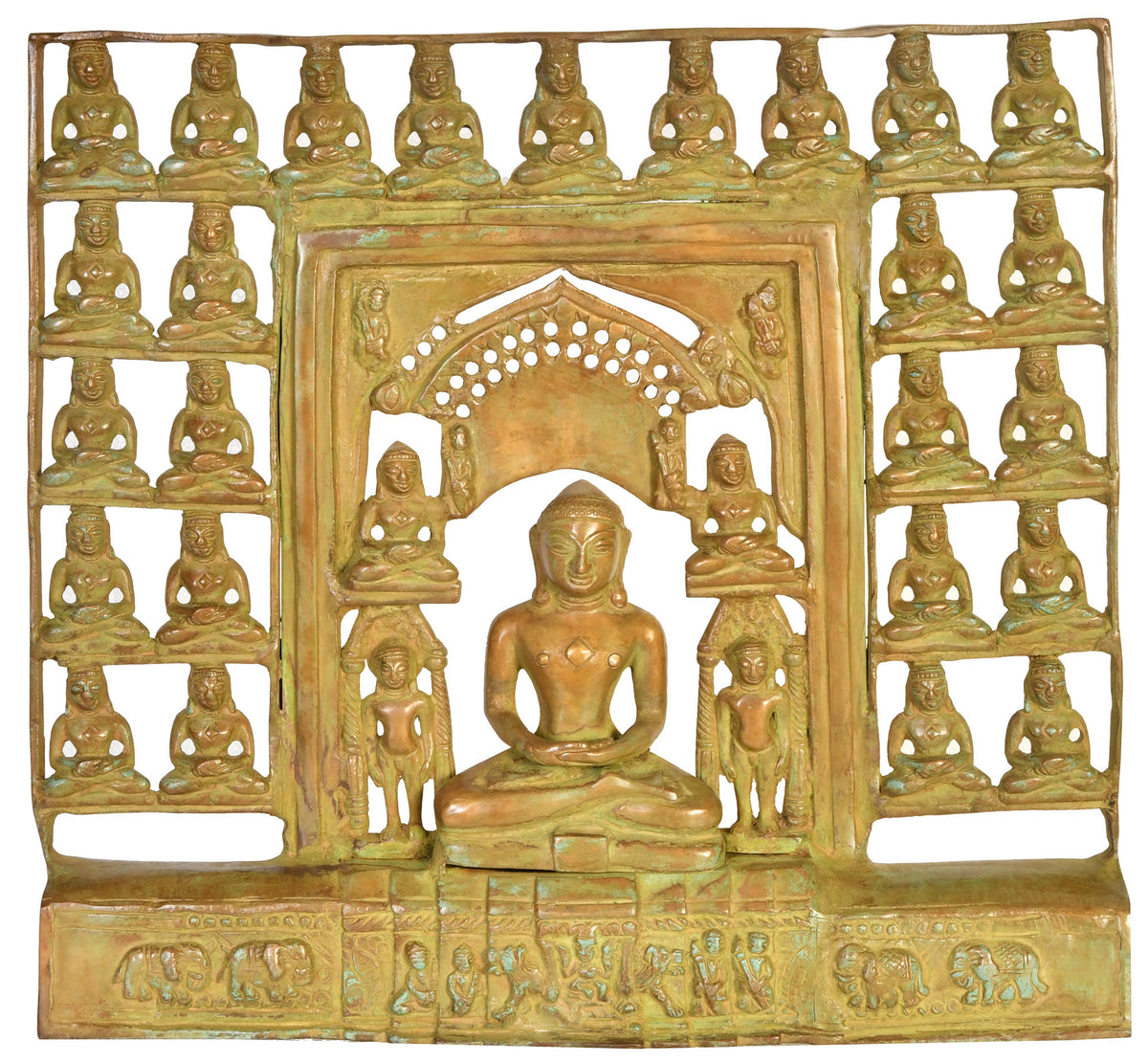 15" Jain Tirthankara In Brass | Handmade | Made In India