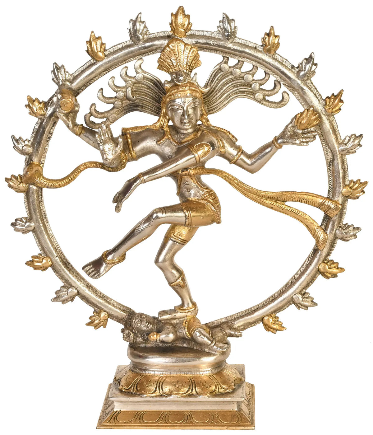 11" Nataraja In Brass | Handmade | Made In India