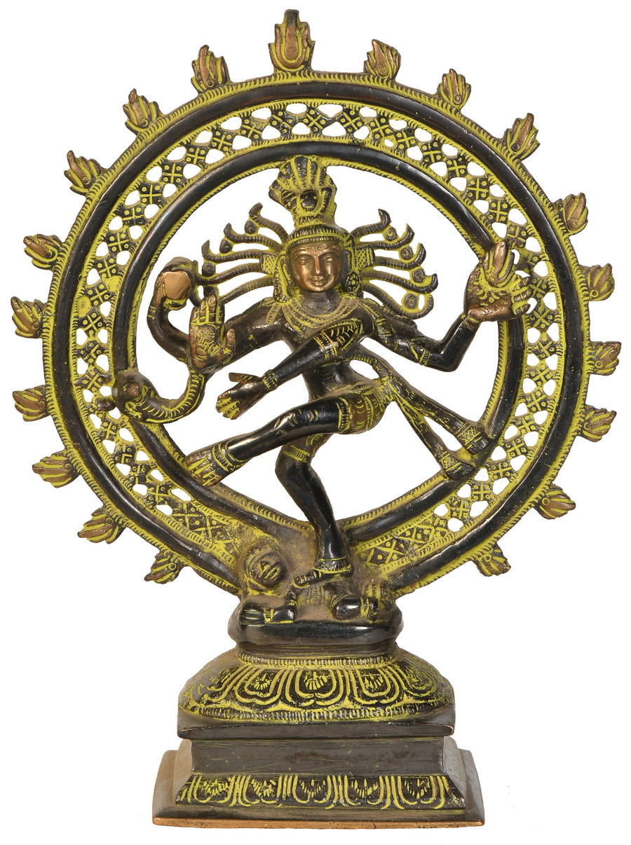 11" Nataraja Brass Statue Handmade