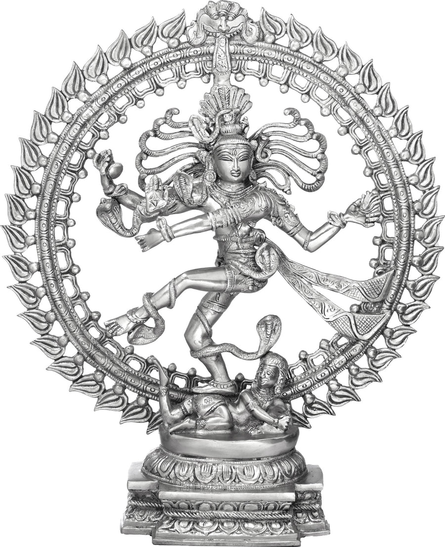 21" Handmade Nataraja Brass Statue for Home Decor