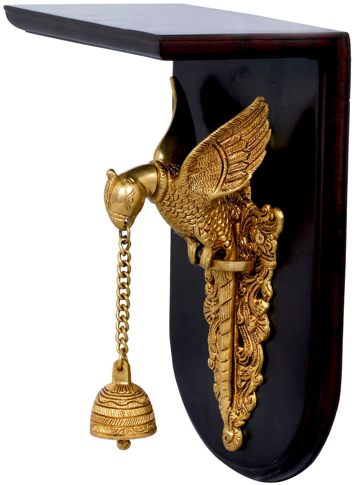 Parrot with Bell Wall Hanging