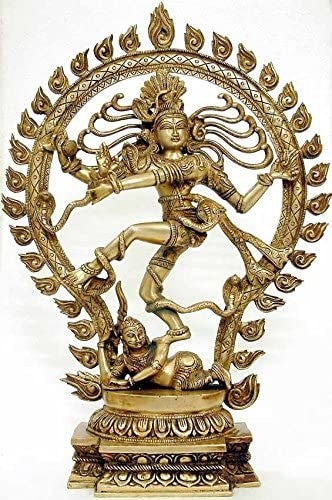 21" Nataraja Handmade Brass Statue for Home Decor