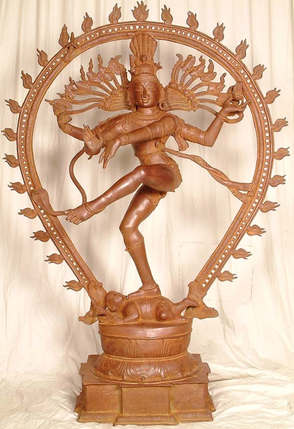 56" Large Nataraja Handmade Brass Statue for Home Decor