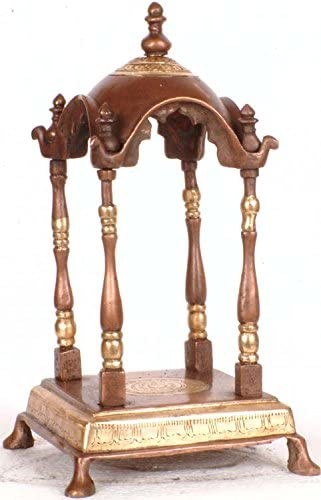 11" Handmade Brass Temple Statue for Home Pooja