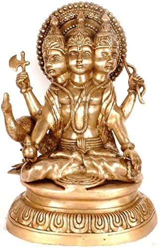 14" Karttikeya Handmade Brass Statue for Pooja