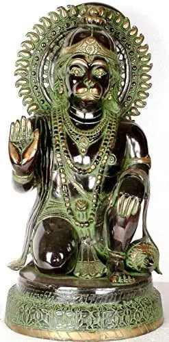 20" Hanuman Brass Statue Handmade